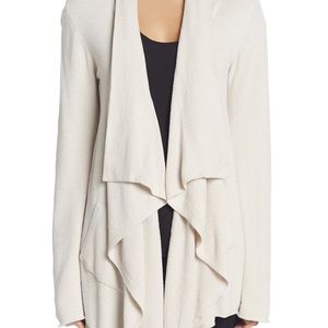 Barefoot Dreams Open front white cardigan L/XL